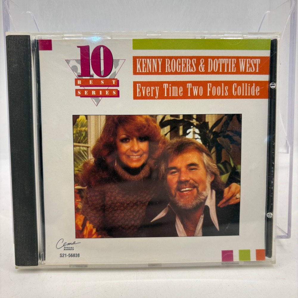 Kenny Rogers & Dottie West Every Time Two Fools Collide CD 10 Best Series S21-